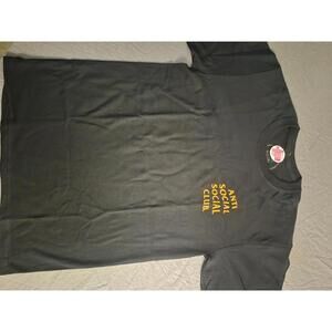 Anti Social Social Club Black Tee Size Medium